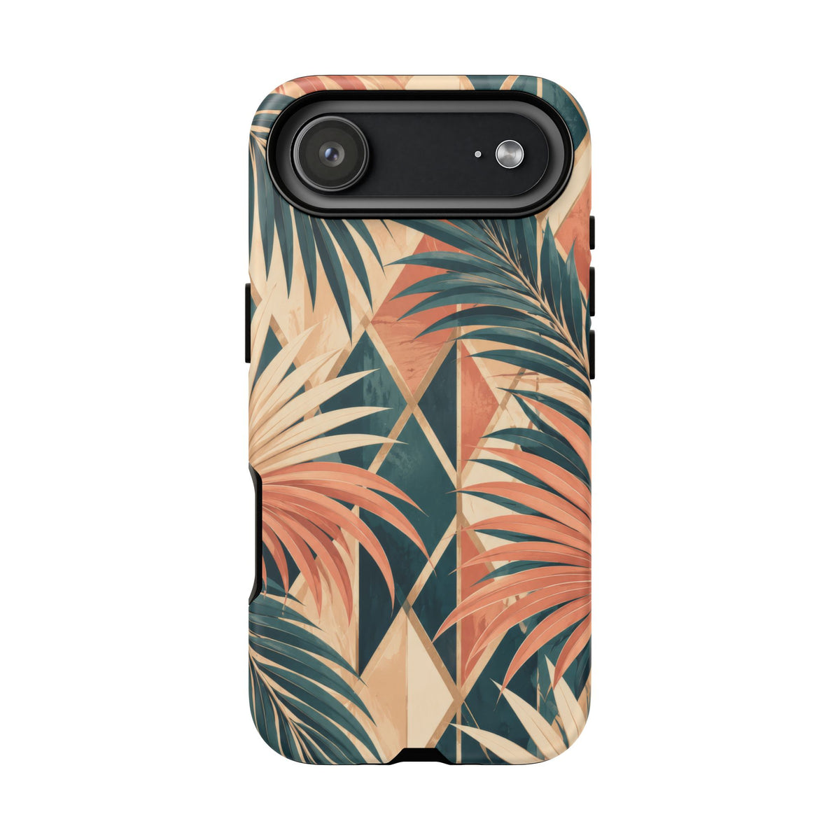 Coral Palm Pavilion iPhone Tough Case | art deco