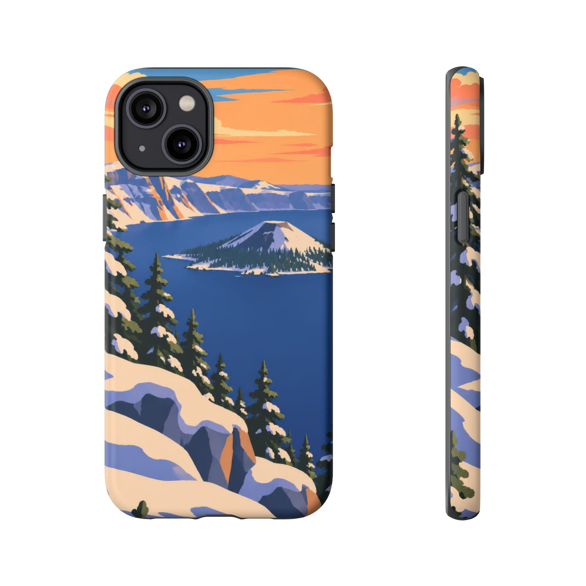 Crater Lake — Winter Caldera iPhone Tough Case