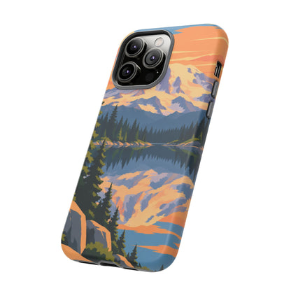 Mount Rainier — Mirror Dawn iPhone Tough Case