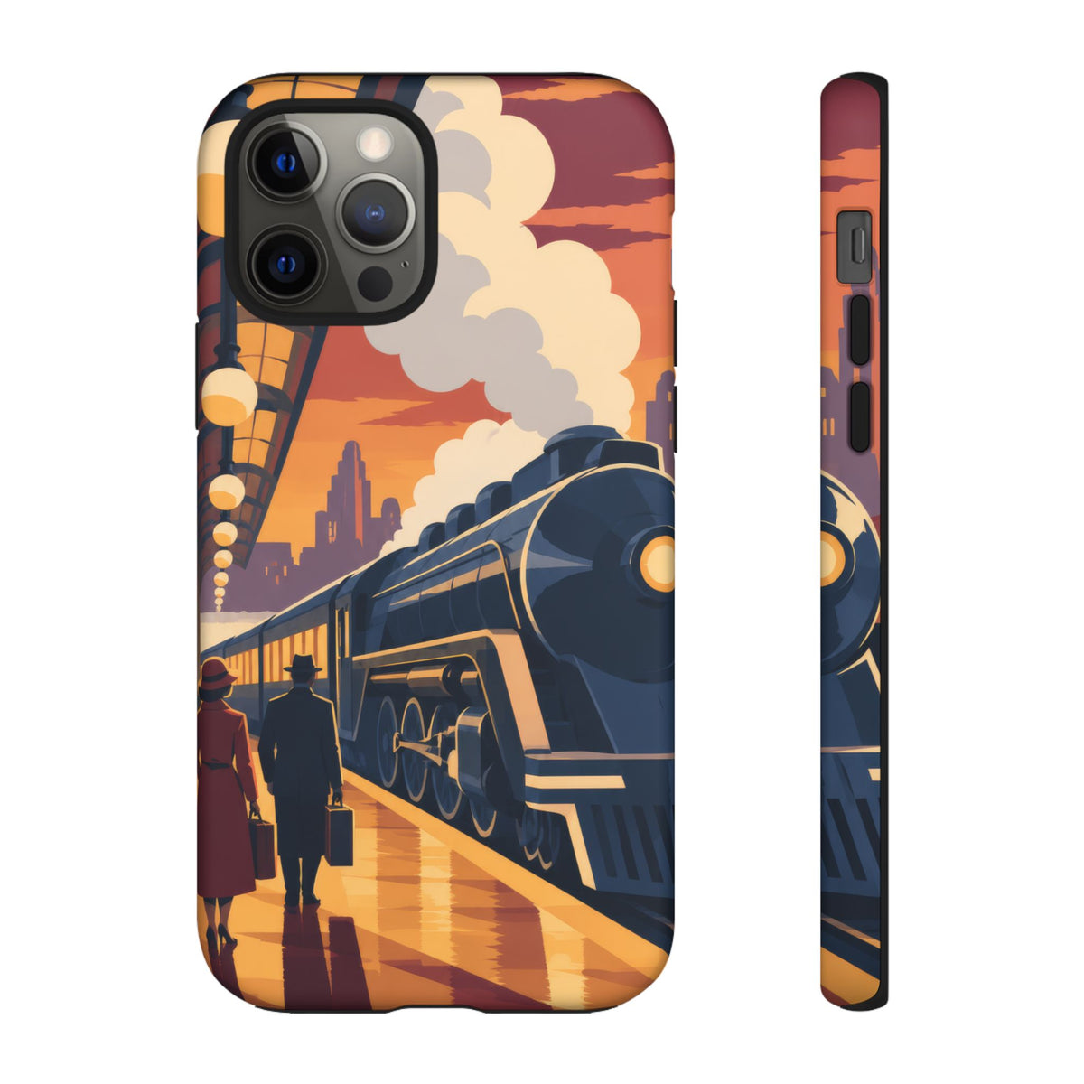 Travel by Train — Night Departure iPhone Tough Case | train travel