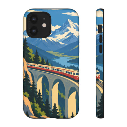 Travel by Train — Alpine Express iPhone Tough Case | train travel