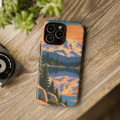 Mount Rainier — Mirror Dawn iPhone Tough Case