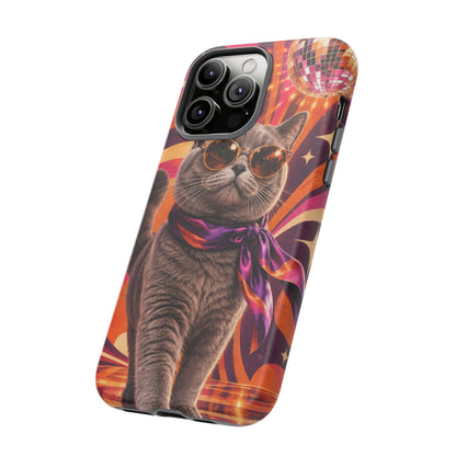Disco Whiskers iPhone Tough Case | disco cat