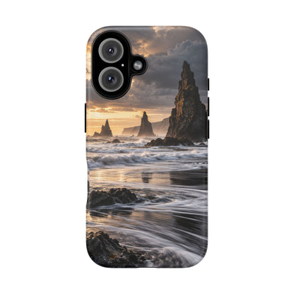 Black Sand and Silver iPhone Tough Case | black sand beach
