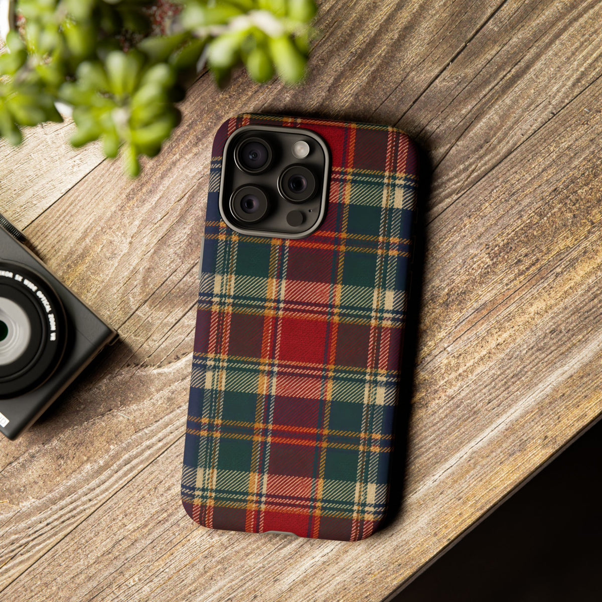 Highland Holiday iPhone Tough Case | christmas plaid