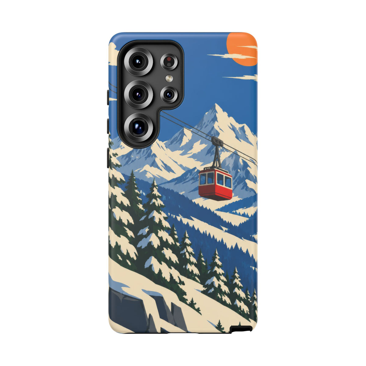 Swiss Skiing — Lift to the Sky Samsung Galaxy Tough Case
