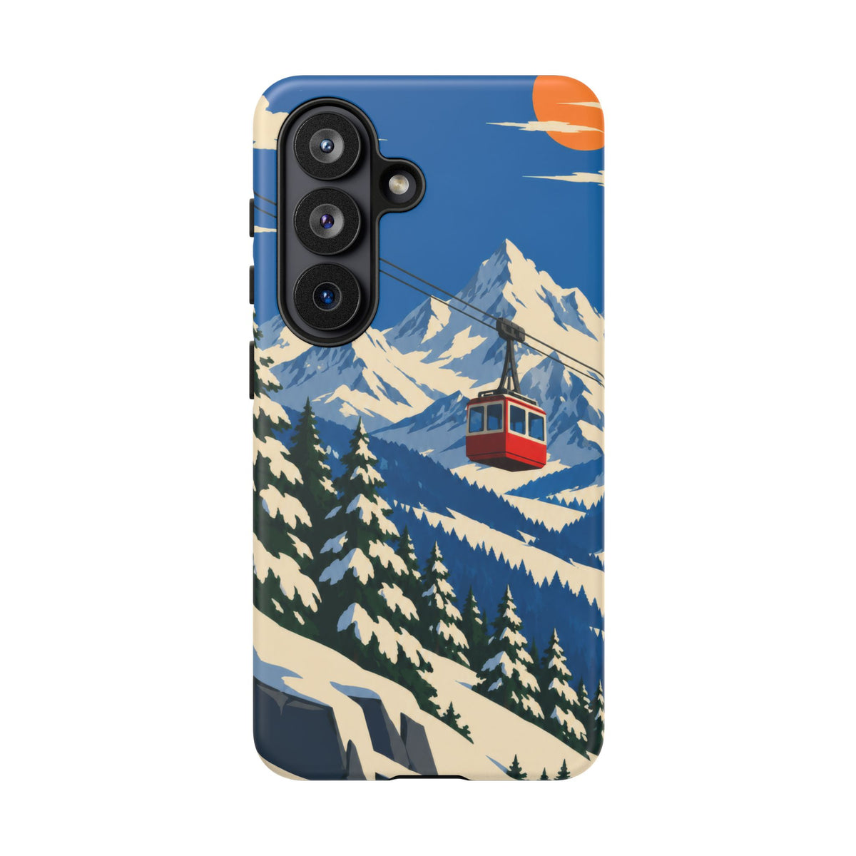 Swiss Skiing — Lift to the Sky Samsung Galaxy Tough Case