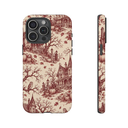 Haunted Estate Toile iPhone Tough Case | halloween toile