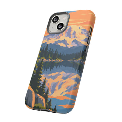 Mount Rainier — Mirror Dawn iPhone Tough Case