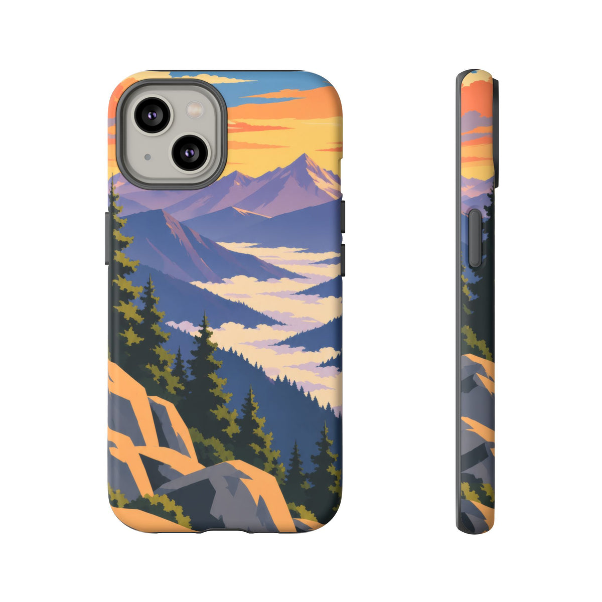 Misty Mountains — Amethyst Pass iPhone Tough Case
