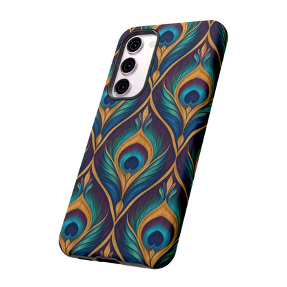 Peacock Nocturne Samsung Galaxy Tough Case | art deco