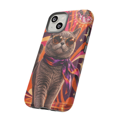 Disco Whiskers iPhone Tough Case | disco cat