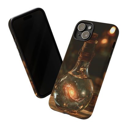 Bottled Cosmos iPhone Tough Case | Galaxy in an Antique Bottle