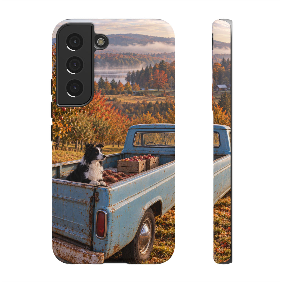 Blue Truck October Samsung Galaxy Tough Case | border collie