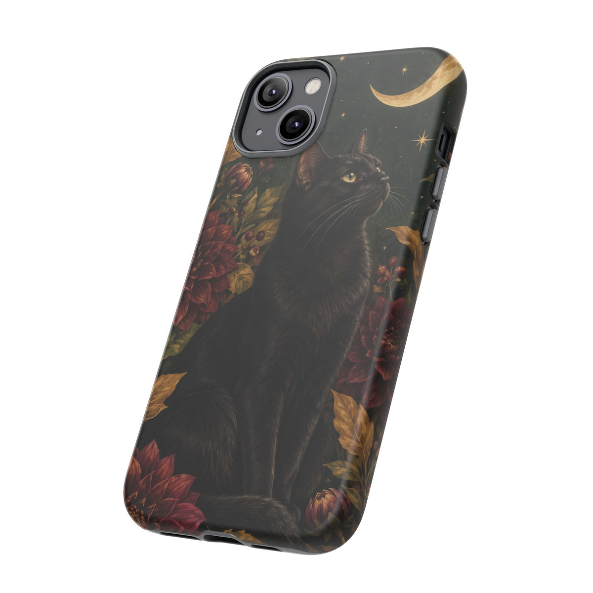 Midnight Familiar iPhone Tough Case | black cat