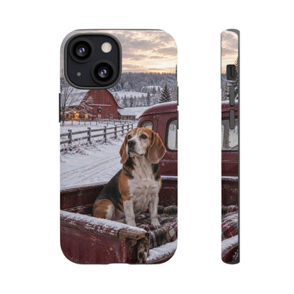 Winter Farm Watch iPhone Tough Case | beagle