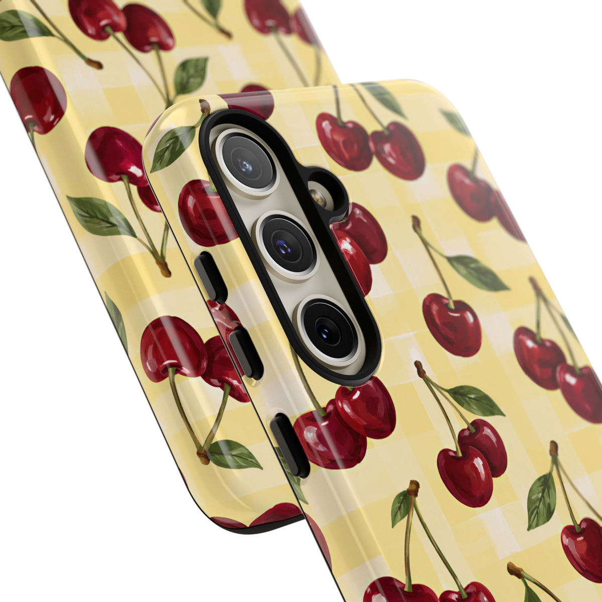 Cherry Gingham Samsung Galaxy Tough Case | Cherry Picnic