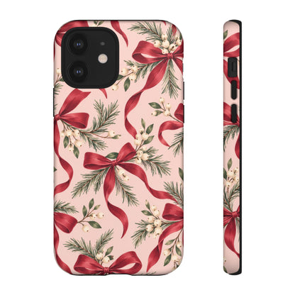 Ribbon Season iPhone Tough Case | christmas bows