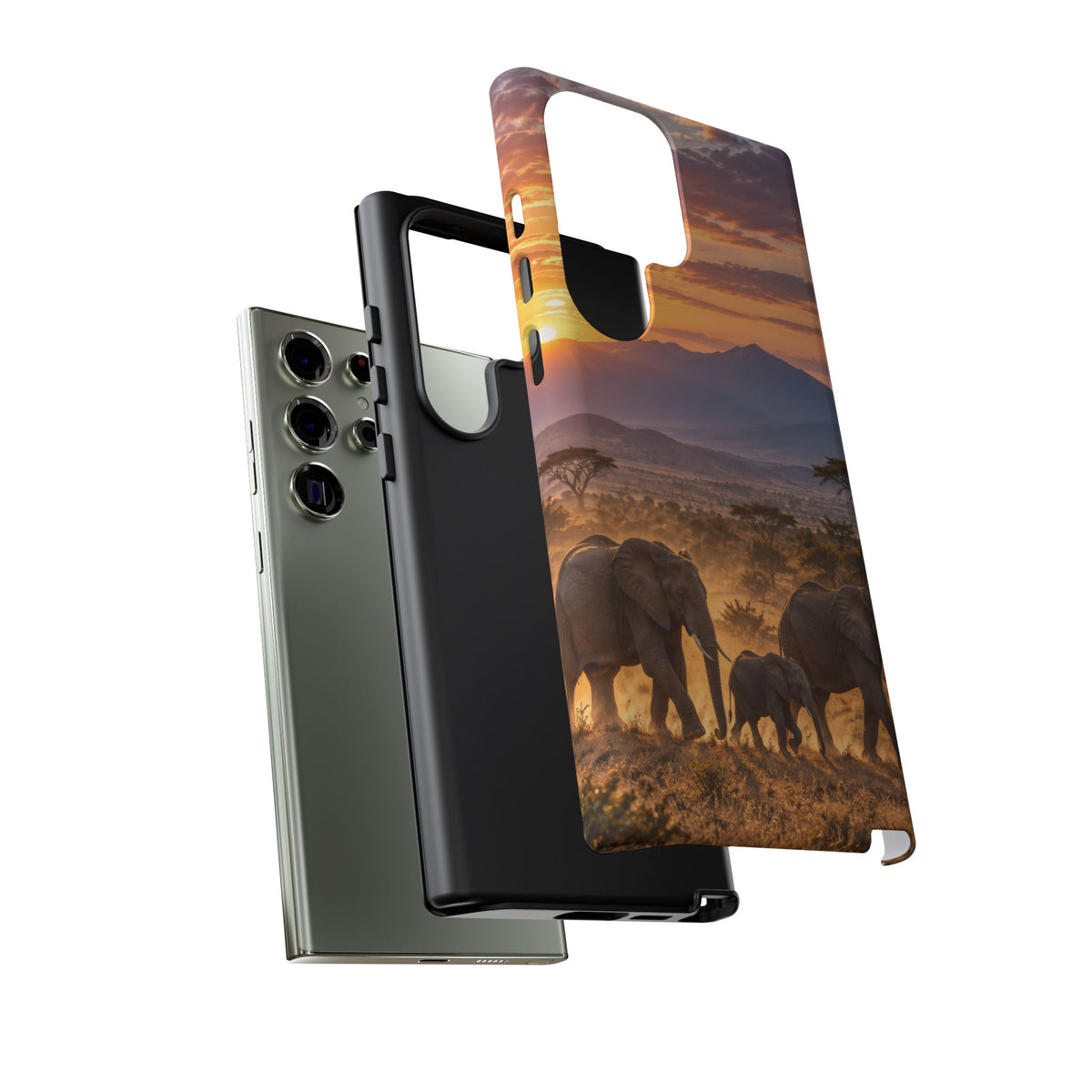 Elephants at First Light Samsung Galaxy Tough Case | african elephants
