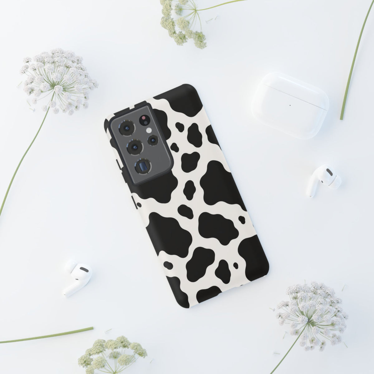 Classic Holstein Samsung Galaxy Tough Case | Black & White Cow Print