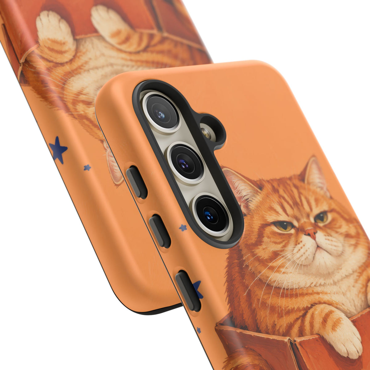 Orange Cat Energy Samsung Galaxy Tough Case