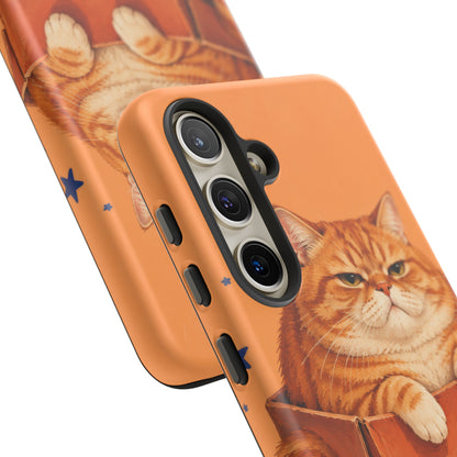 Orange Cat Energy Samsung Galaxy Tough Case