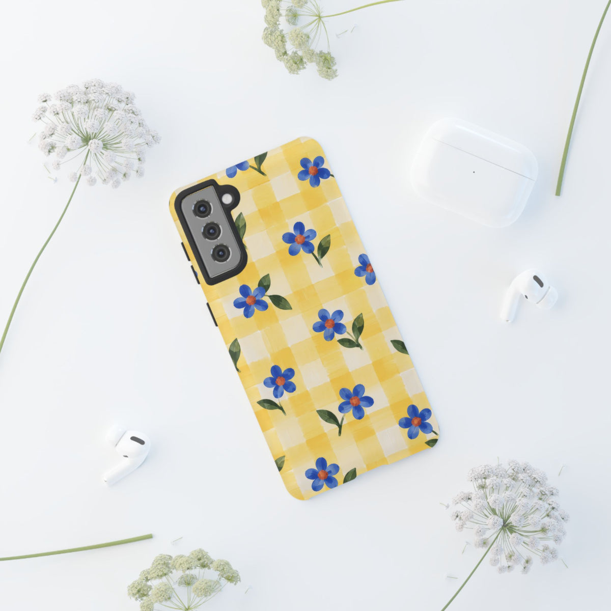 Buttercup Picnic Samsung Galaxy Tough Case | yellow gingham