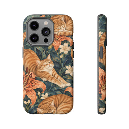 Tiger Lily Tabby iPhone Tough Case | tabby cats
