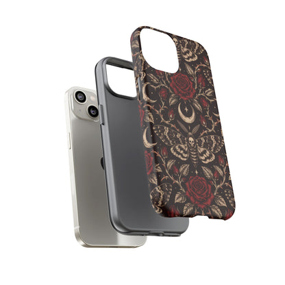 Velvet Moth Masquerade iPhone Tough Case | gothic moth