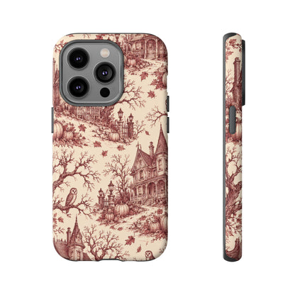 Haunted Estate Toile iPhone Tough Case | halloween toile