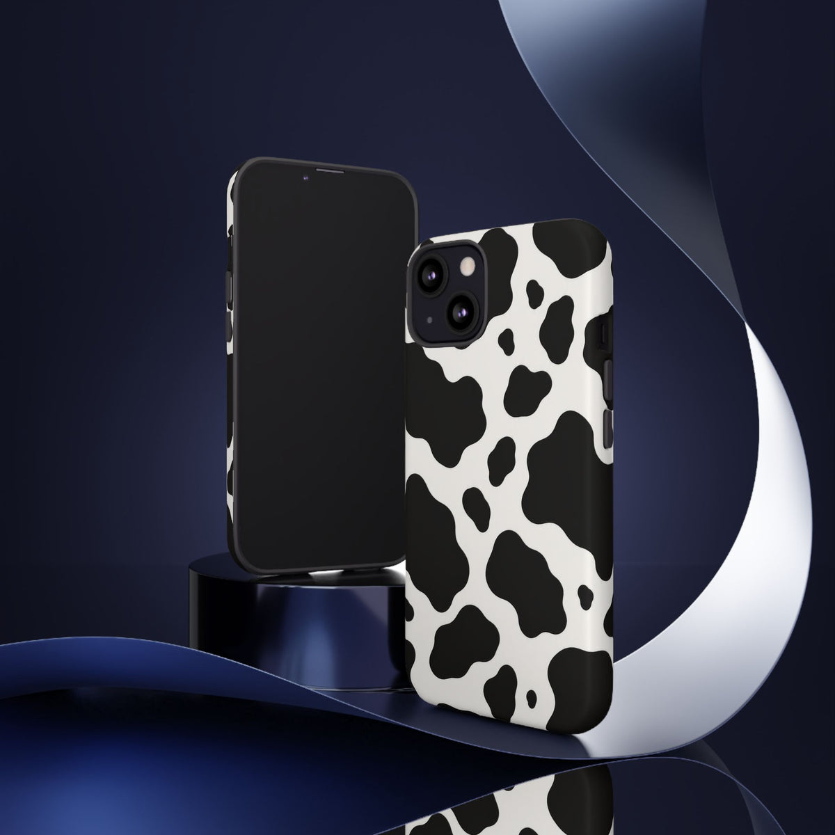 Classic Holstein iPhone Tough Case | Black & White Cow Print