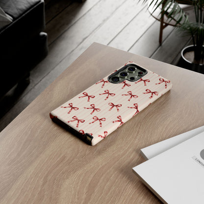 Red Bow Samsung Galaxy Tough Case | Ribbon Waltz