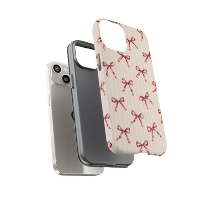 Red Bow iPhone Tough Case | Ribbon Waltz