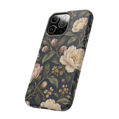 Dark Floral iPhone Tough Case | Midnight Camellia