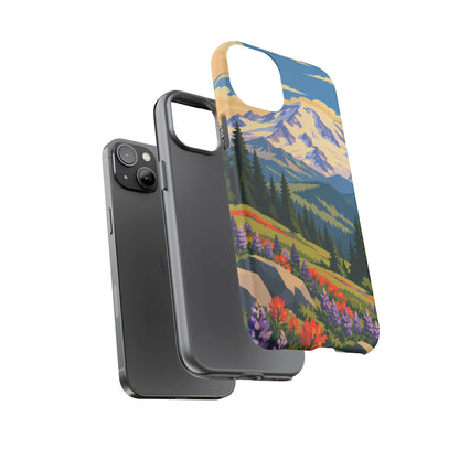 Mount Rainier — Meadow Radiance iPhone Tough Case