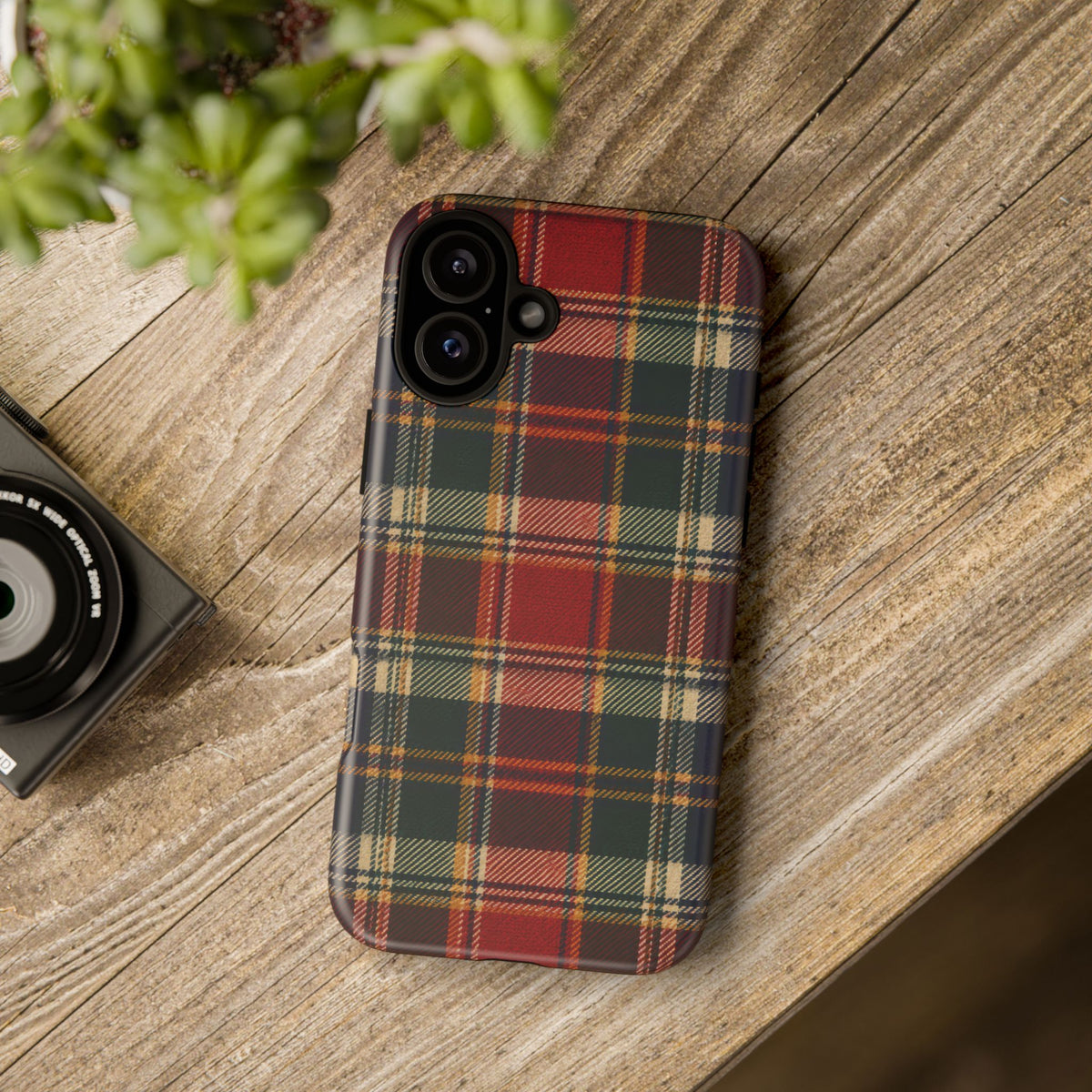 Highland Holiday iPhone Tough Case | christmas plaid
