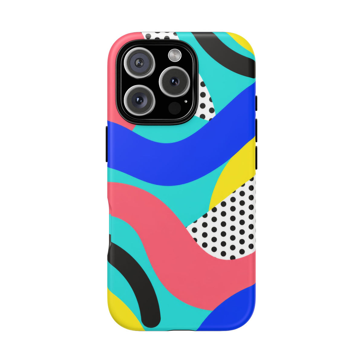 Poolside Pop iPhone Tough Case | Wavy Color Block