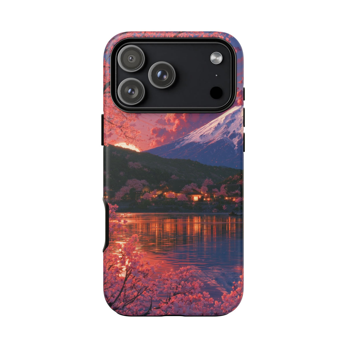 Sakura Lakeside Village iPhone Tough Phone Case