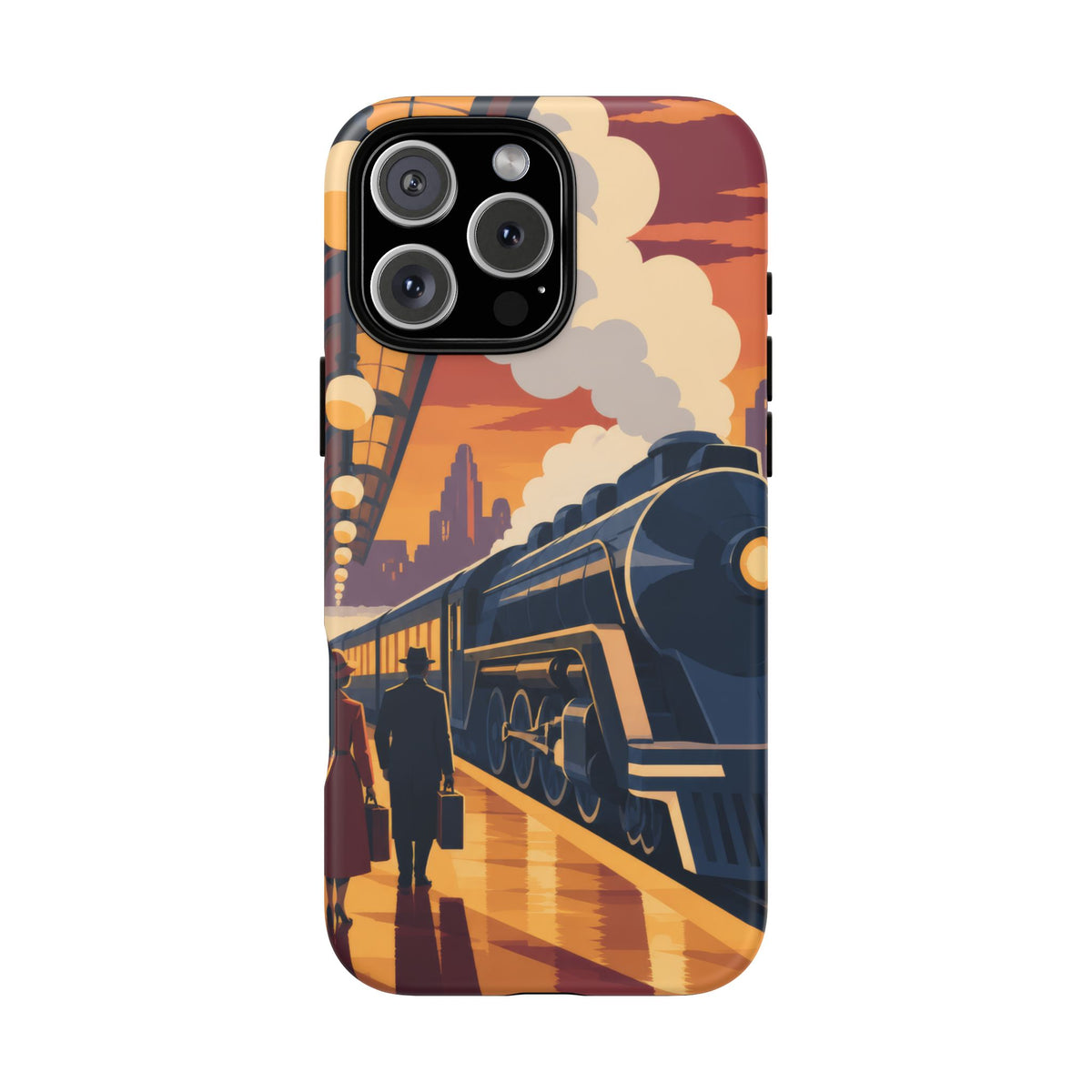 Travel by Train — Night Departure iPhone Tough Case | train travel
