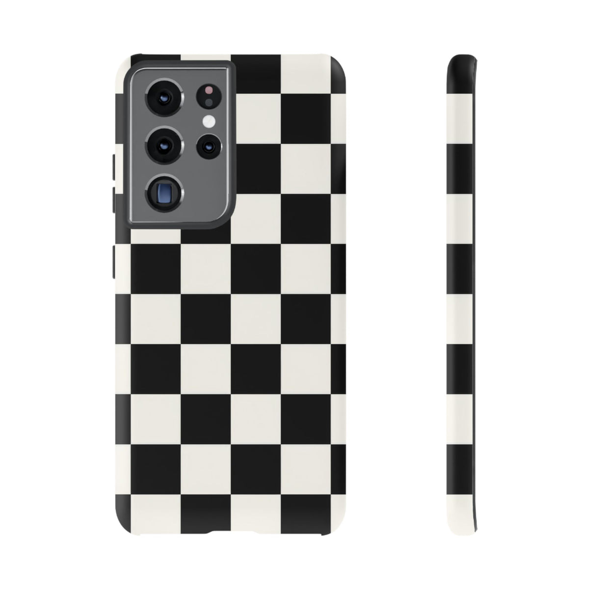 Classic Check Samsung Galaxy Tough Case | Black & White Checkerboard