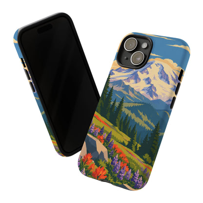 Mount Rainier — Meadow Radiance iPhone Tough Case