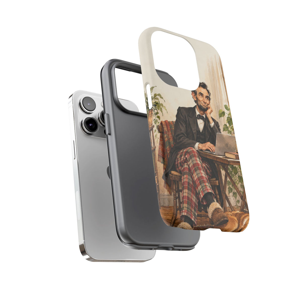 Abe from Home iPhone Tough Case | lincoln work from home