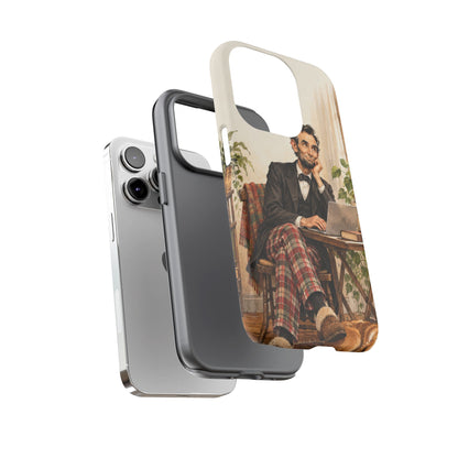 Abe from Home iPhone Tough Case | lincoln work from home