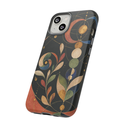 Orbital Garden iPhone Tough Case | Celestial Botanical Geometry