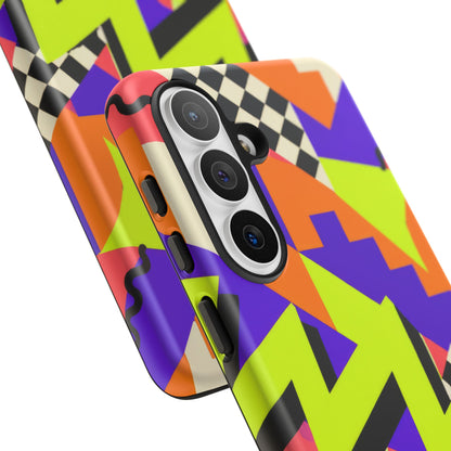 Acid Arcade Samsung Galaxy Tough Case | Bright Retro Geometry