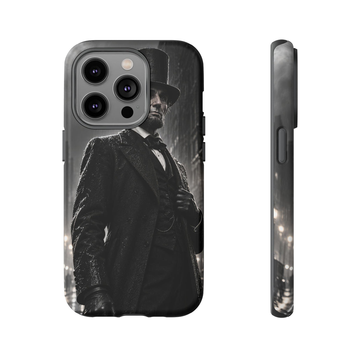 Abe after Midnight iPhone Tough Case | noir lincoln
