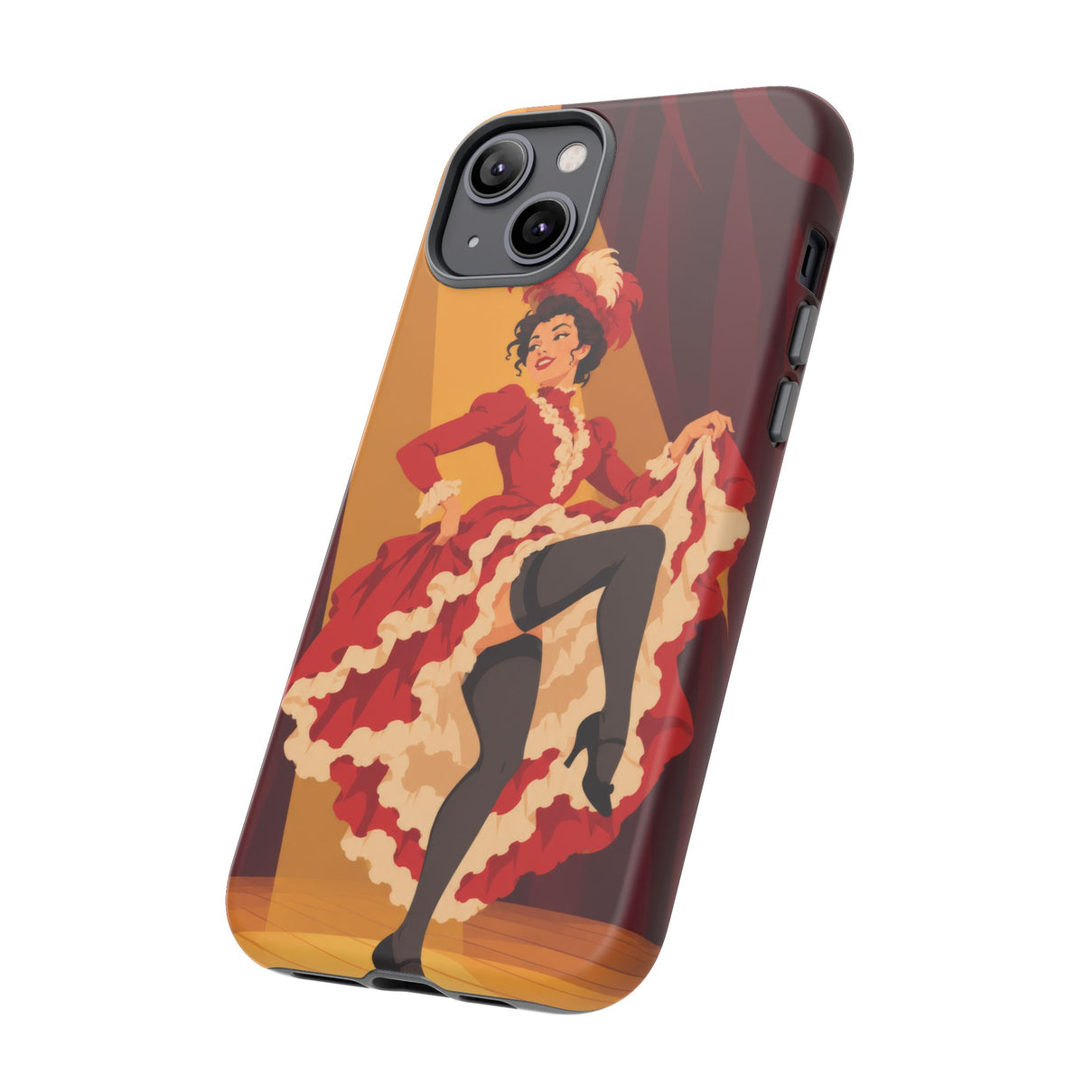 Moulin Rouge Dancer — Crimson Cabaret iPhone Tough Case | cabaret dancer