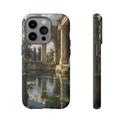 The Flooded Court iPhone Tough Case | Ancient Garden Landscape
