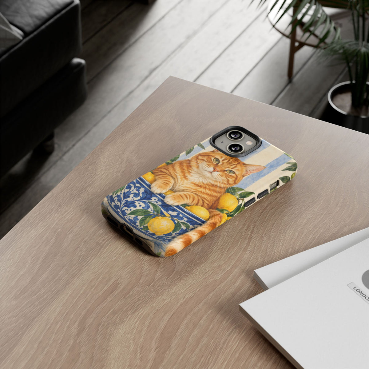 Citrus Inspector iPhone Tough Case | ginger cat