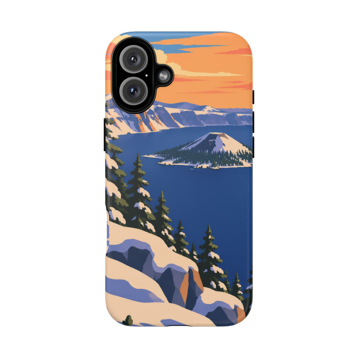 Crater Lake — Winter Caldera iPhone Tough Case